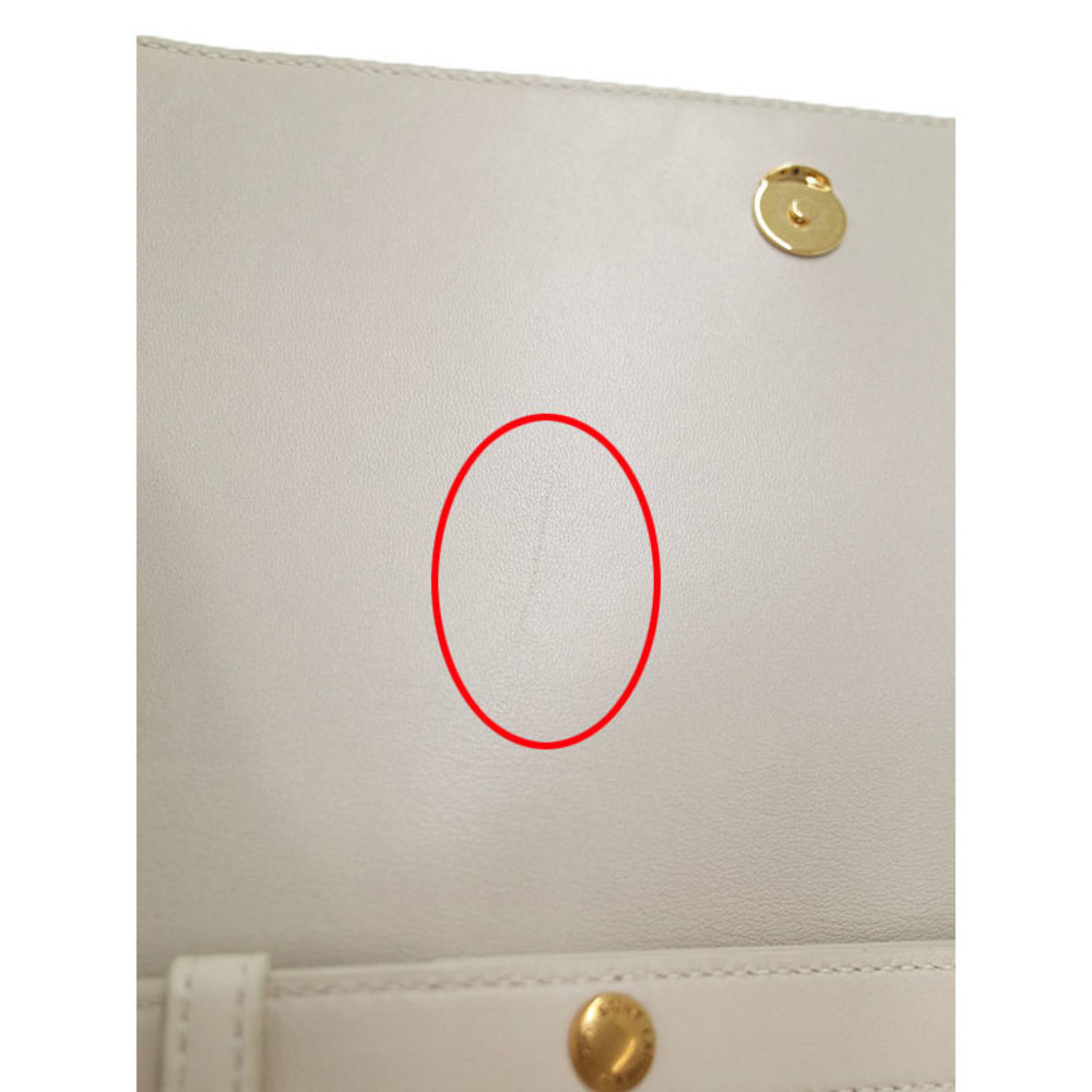 Saint Laurent Paris Monogram Angie Shoulder Bag Beige Black - Picture 6 of 9